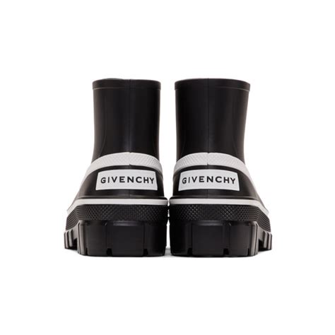 givenchy black glaston rain boots|givenchy golden boots.